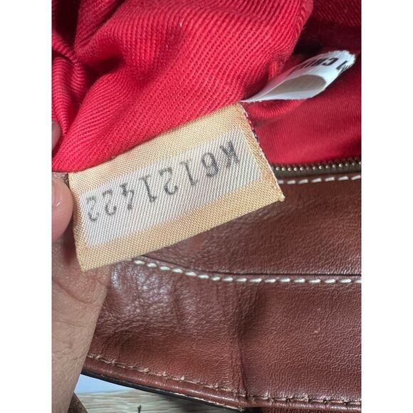 FINAL CLEARANCE! Dooney & Bourke AUTHENTIC VINTAGE Tan & Brown Handbag Purse - Picture 14 of 14